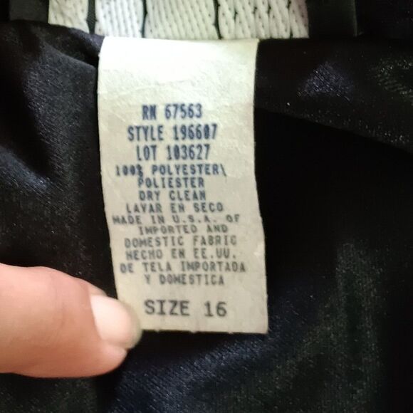 S.L. Fashions Women’s Black Semi Sheer Wide Strap Built In Bra Fishtail Dress 16 - Picture 7 of 8